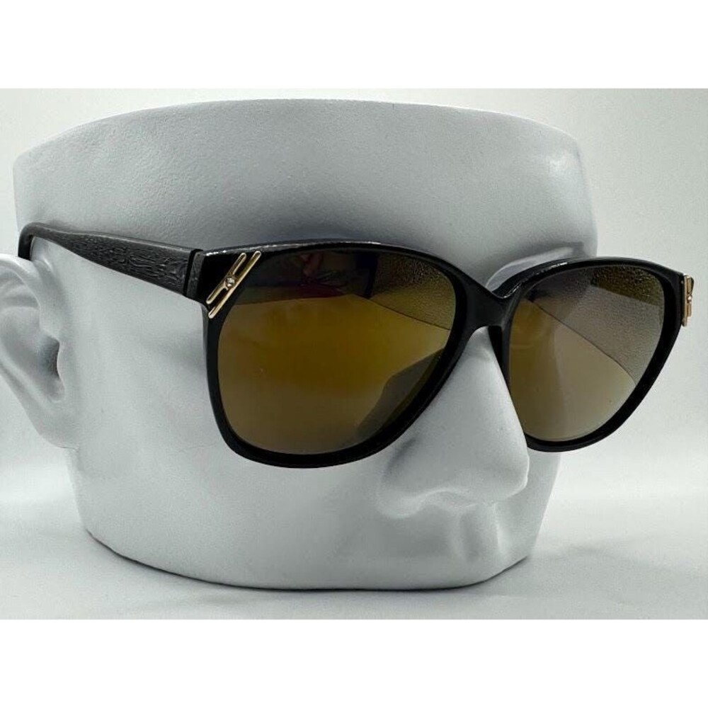 NEW Vintage Oversize Sunglasses | Non RX | Chunky Black Style | Gold Mirror Lens
